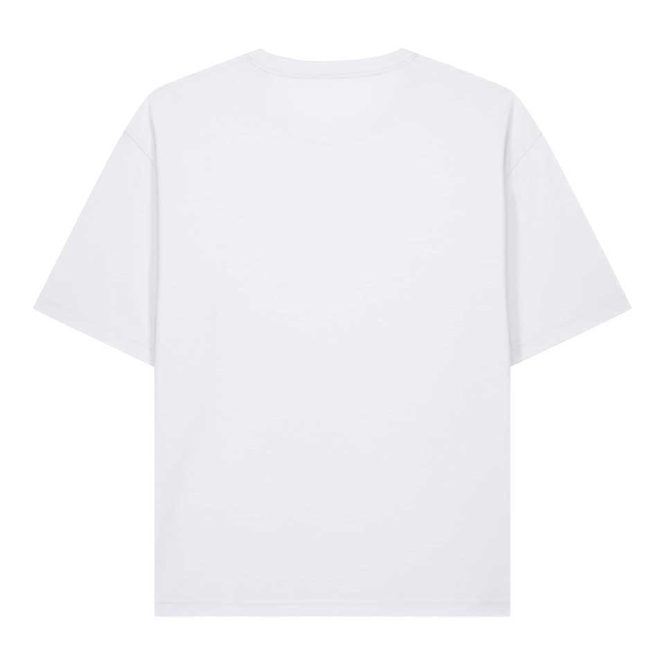 Good Vibes Oversized Dames T-shirt | White