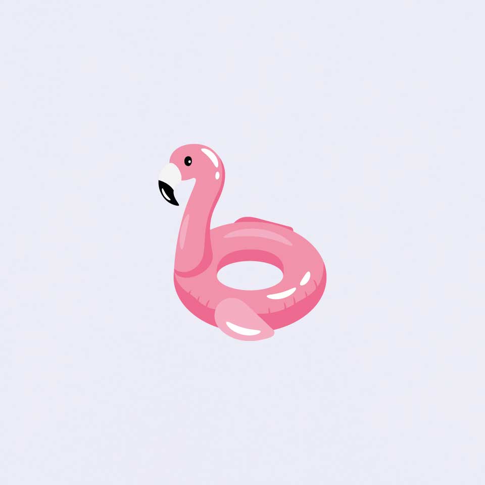 Inflatable Flamingo Women's T-shirt | White