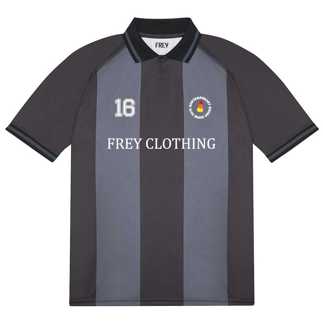 FREY Dames Football Shirt | Black/Grey