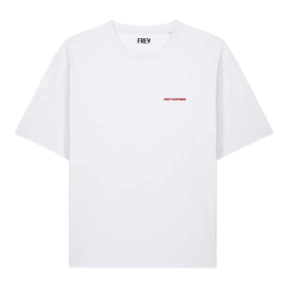 Cocktail Club Oversized Dames T-shirt | White