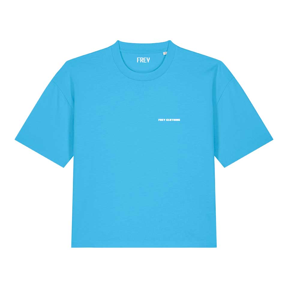 Coffee Club Boxy T-shirt | Aqua