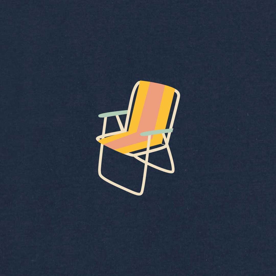 Folding Chair Women's T-shirt | Navy