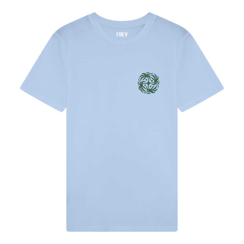 Palm Round Women's T-shirt | Blue Soul
