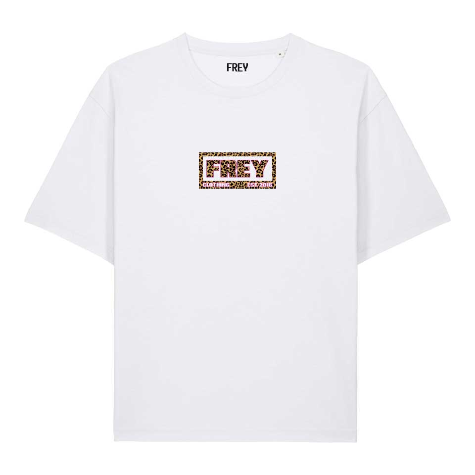 Panter Logo Oversized Dames T-shirt | White