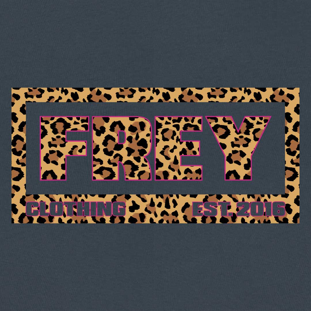 Panter Logo Oversized Dames T-shirt | India Ink Grey