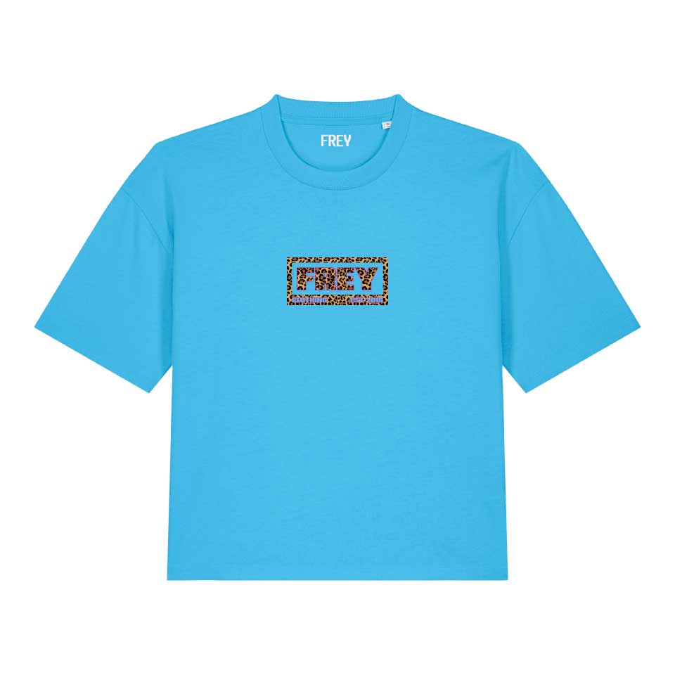 Panter Boxy T-shirt | Aqua