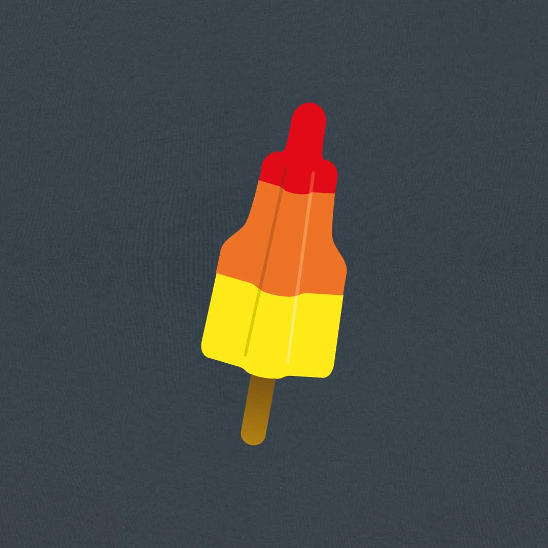 Popsicle Oversized Dames T-shirt | India Ink Grey