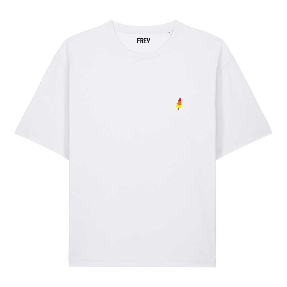 Popsicle Oversized Dames T-shirt | White