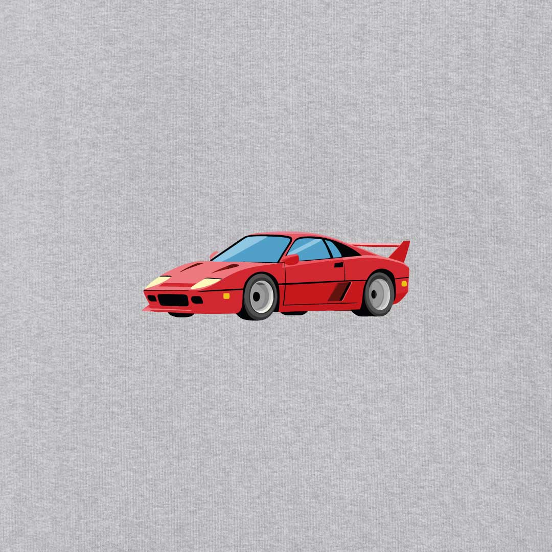 Car Hoodie | Grey Melee
