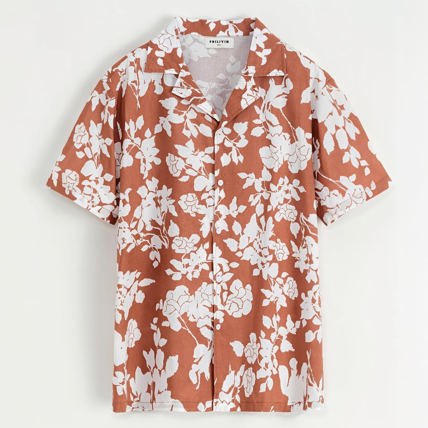 Flower Shirt | Burnt Orange