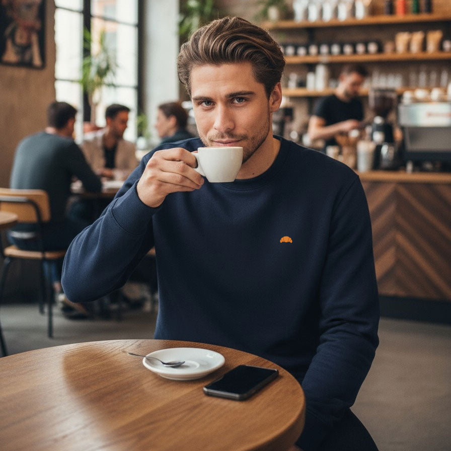 Croissant Sweater | Navy