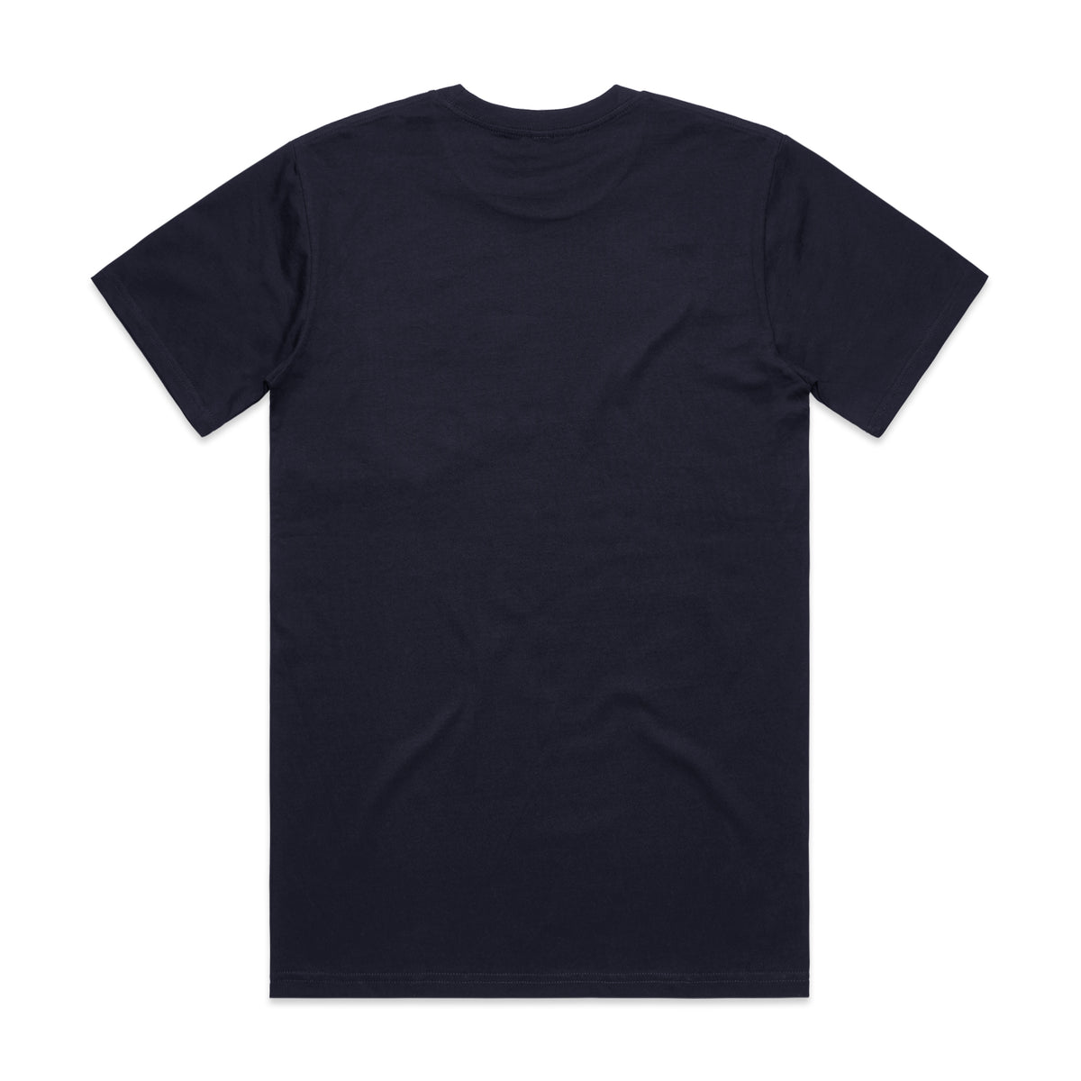 Bommetje Borduursel Borstzak T-shirt | Navy