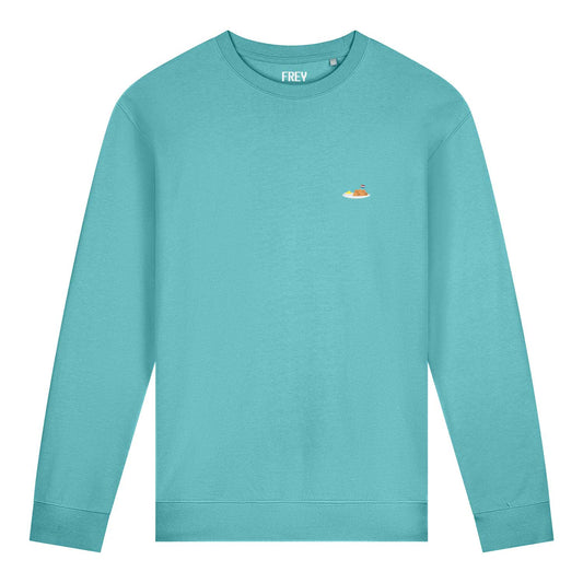 Bitterballen Sweater | Pool Blue