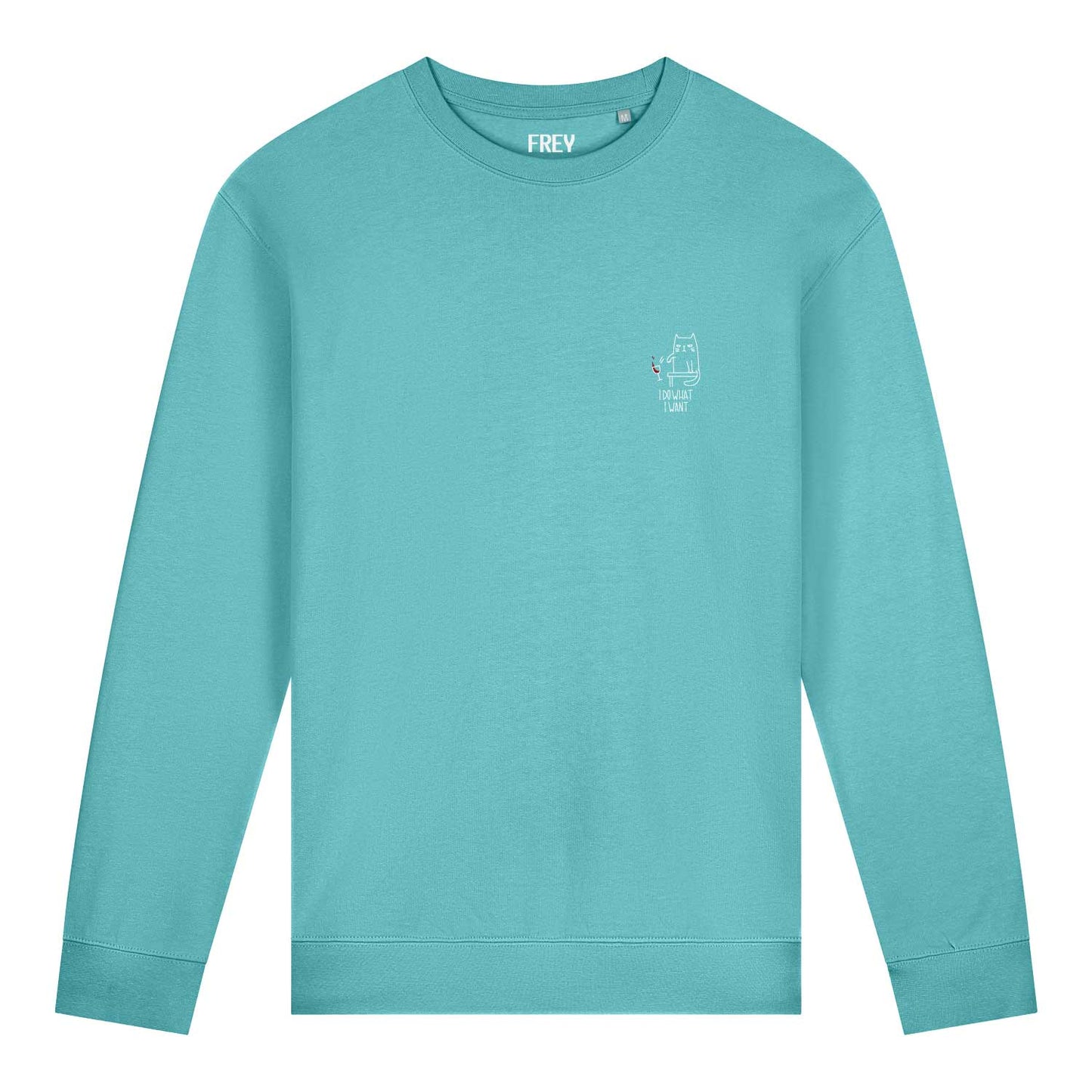 Cat Dames Sweater | Pool Blue