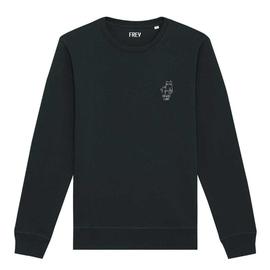 Cat Women's Sweater | Black