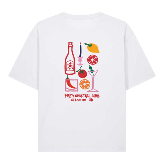 Cocktail Club Oversized T-shirt | White