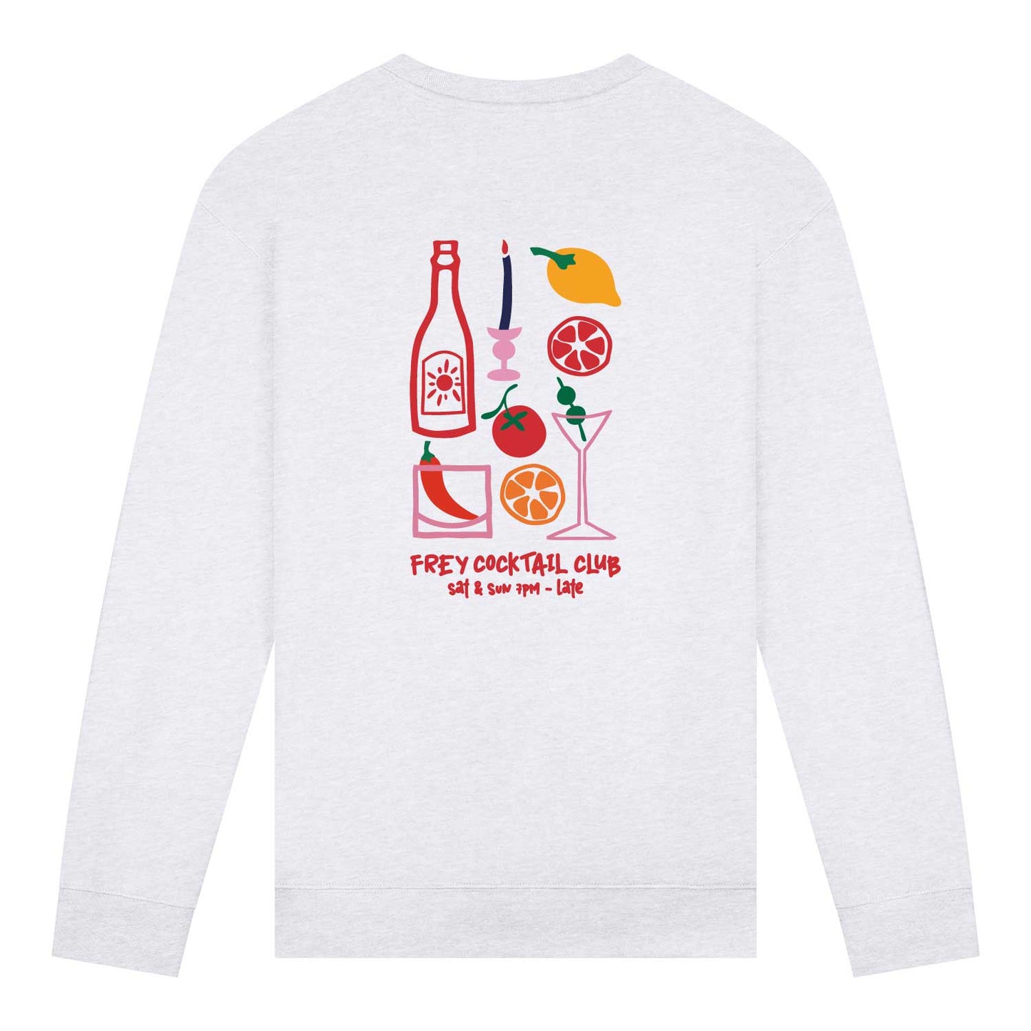 Cocktail Club Dames Sweater | Grey Melee