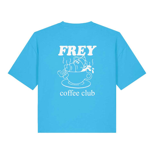 Coffee Club Boxy T-shirt | Aqua