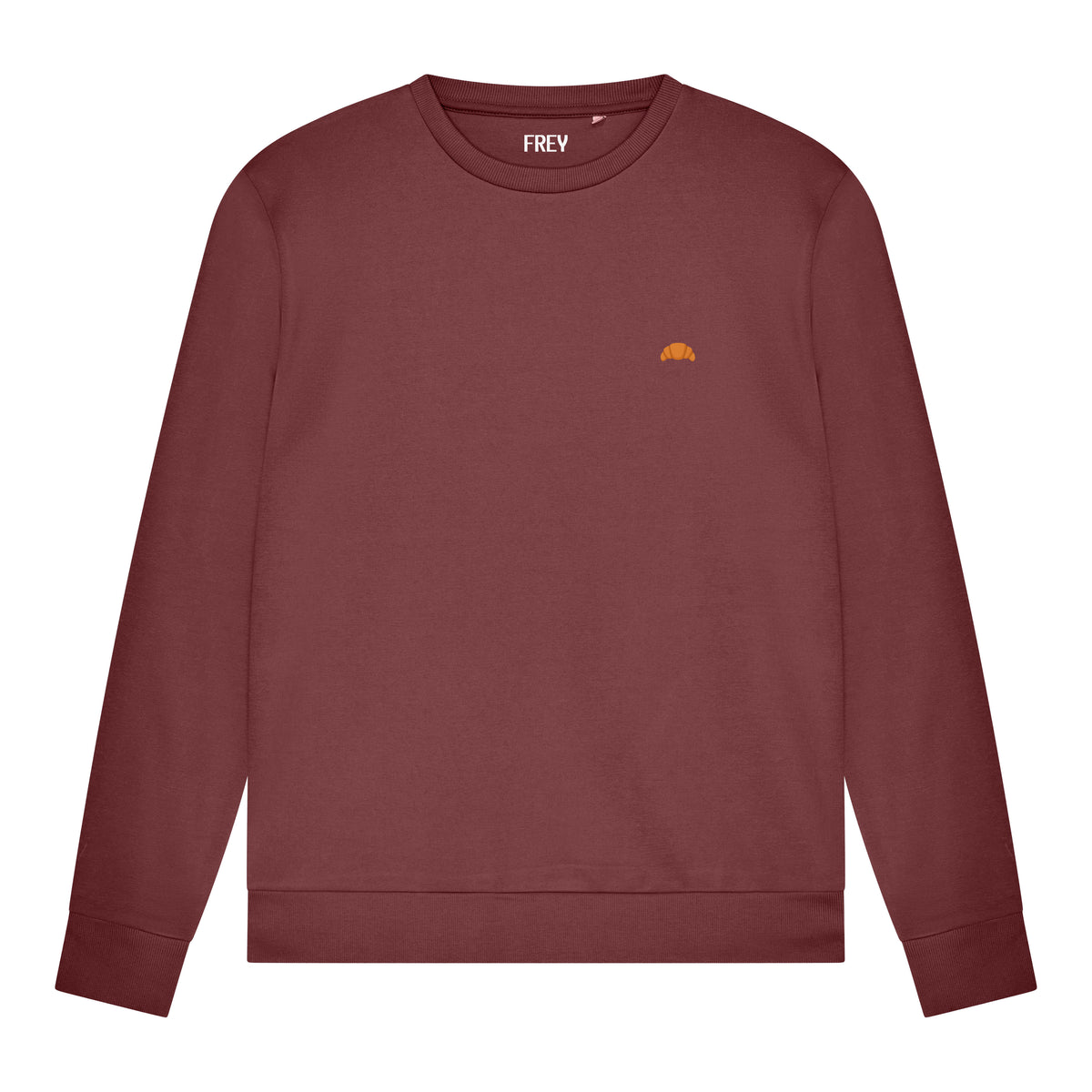 Croissant Sweater | Wijnrood