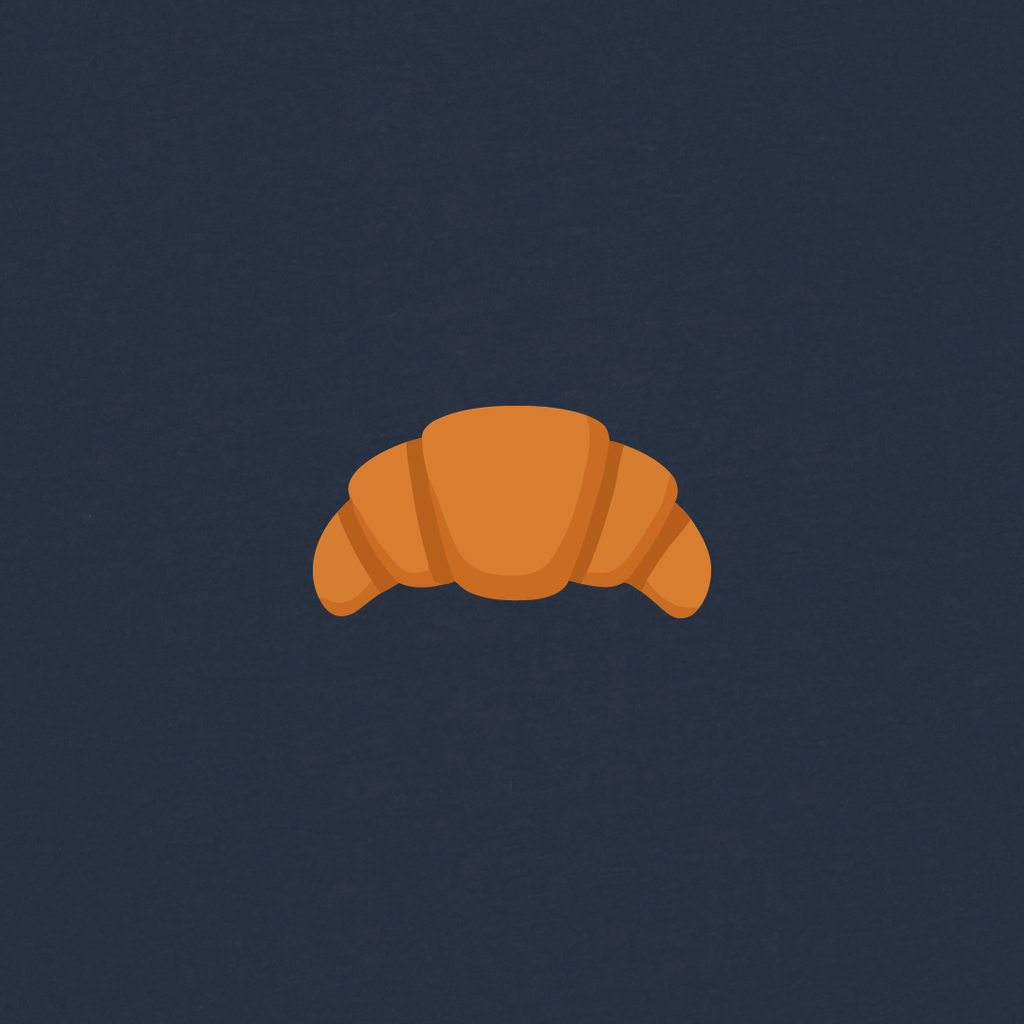 Croissant T-shirt | Navy