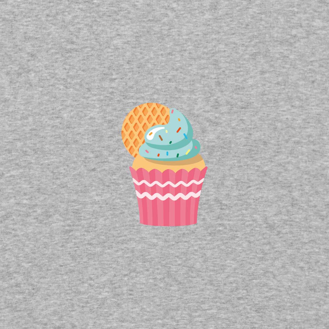 Cupcake Hoodie | Grey Melee