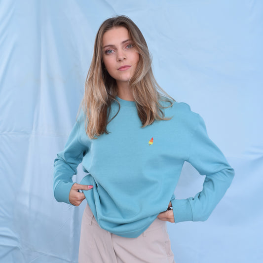 Popsicle Dames Sweater | Pool Blue