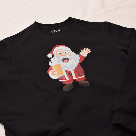 Santa Claus Women's Sweater | Black