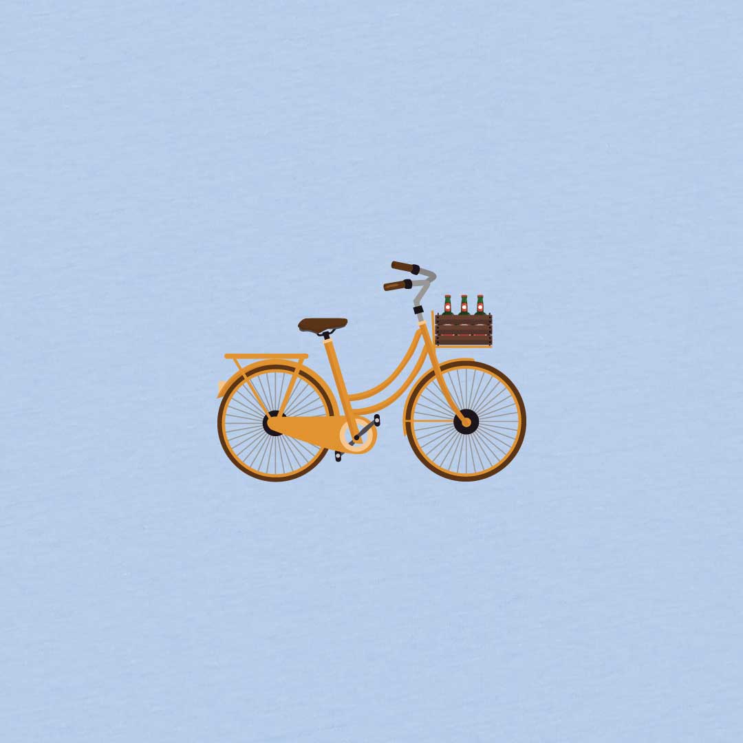 Bicycle Crate Beer T-shirt | Blue Soul