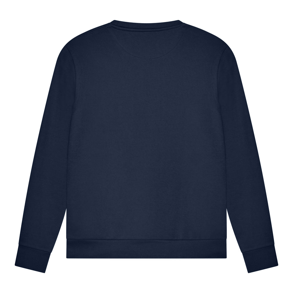 Watermeloen Borduursel Sweater | Navy