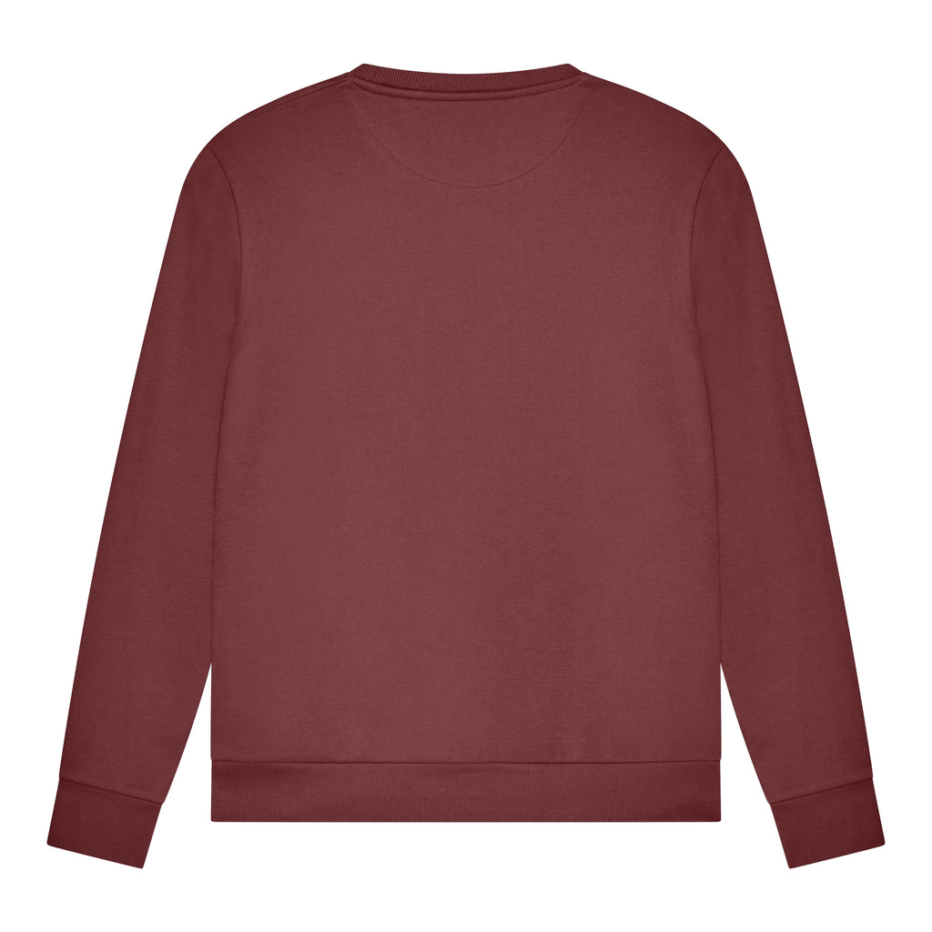Croissant Sweater | Wijnrood