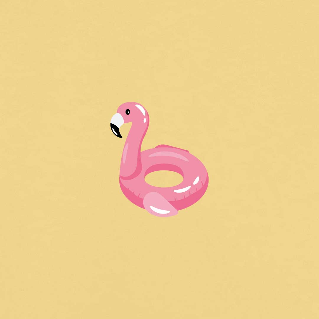 Inflatable Flamingo T-shirt | Viva Yellow