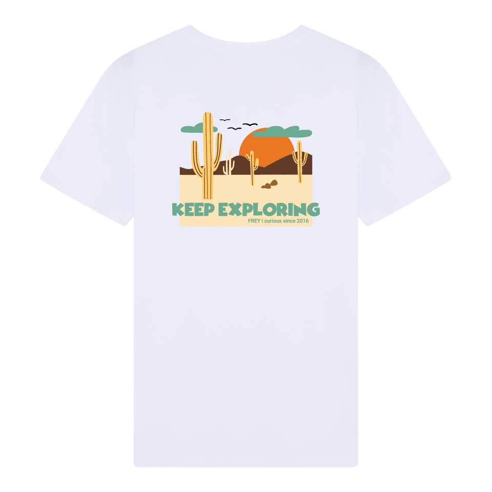 Keep Exploring Dames T-shirt | White