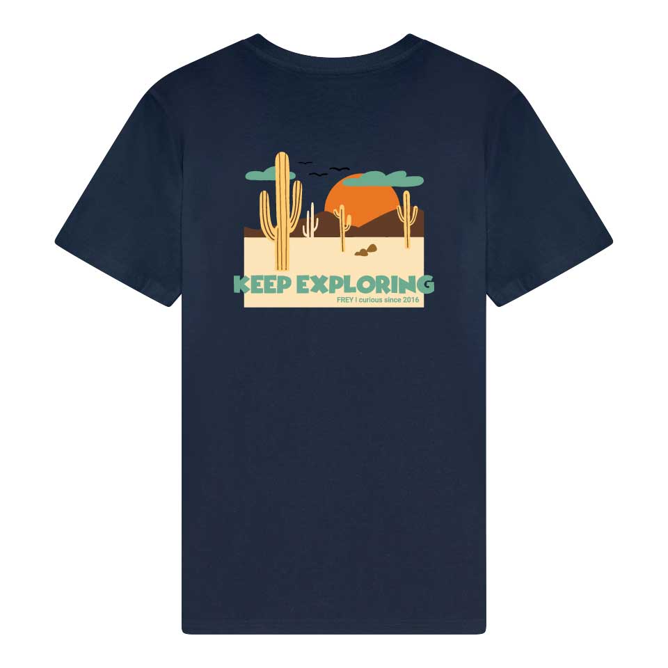 Keep Exploring Dames T-shirt | Navy