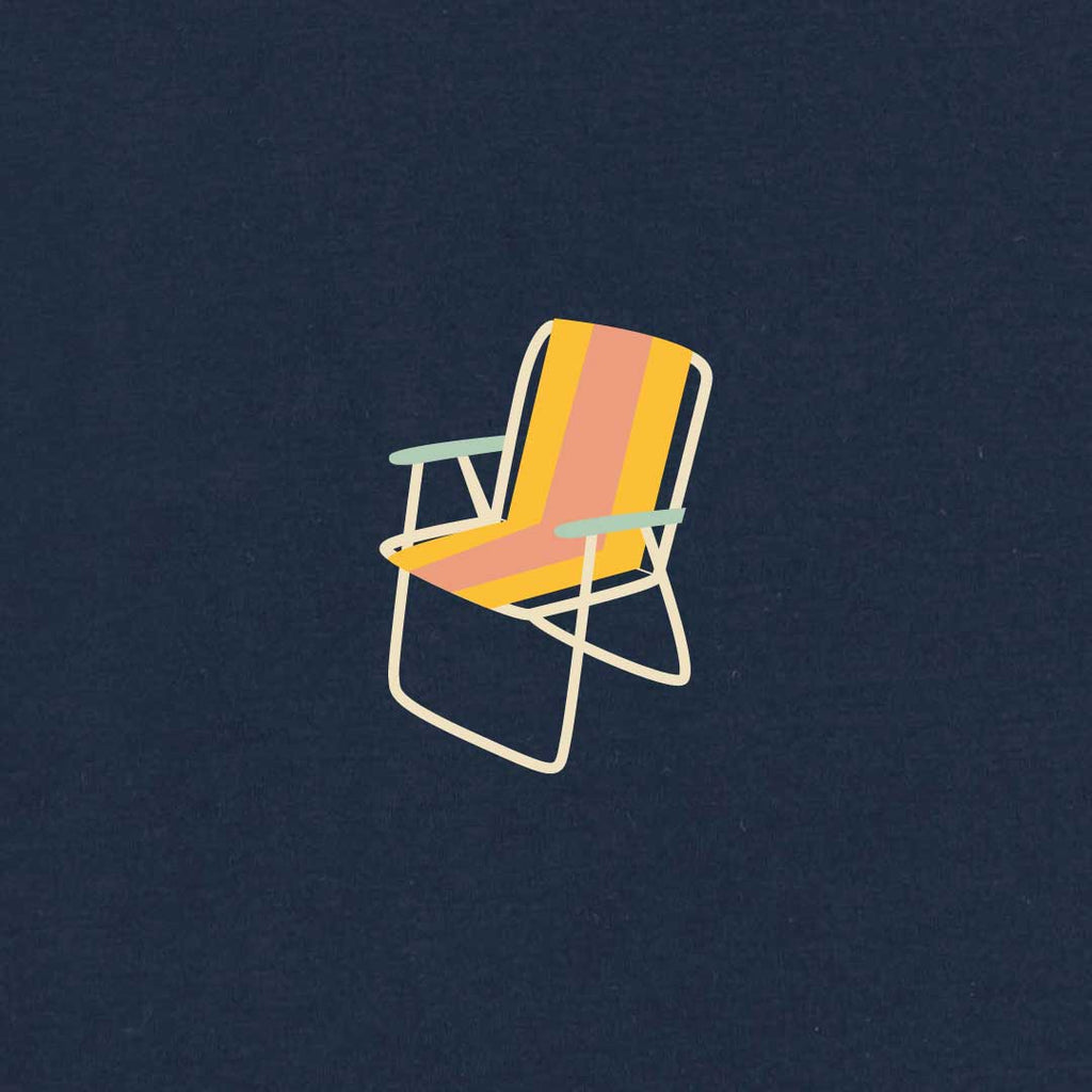Folding Chair Women's T-shirt | Navy