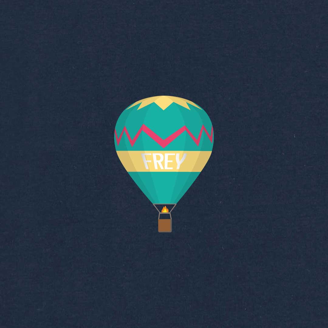 Luchtballon Dames T-shirt | Navy