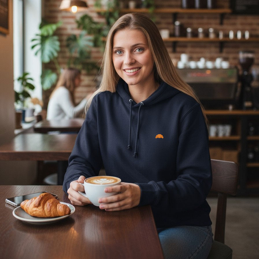 Croissant Dames Hoodie | Navy