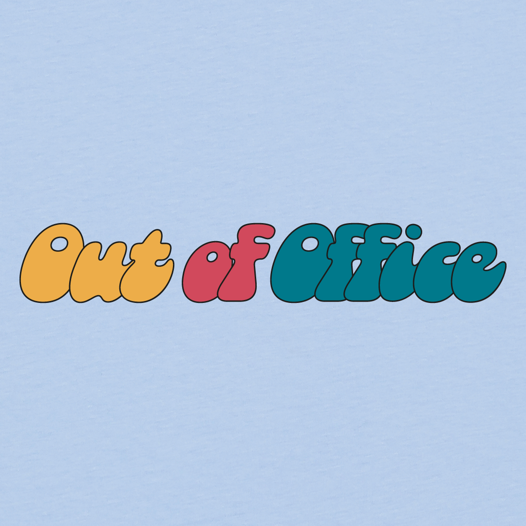 Out Of Office T-shirt | Blue Soul