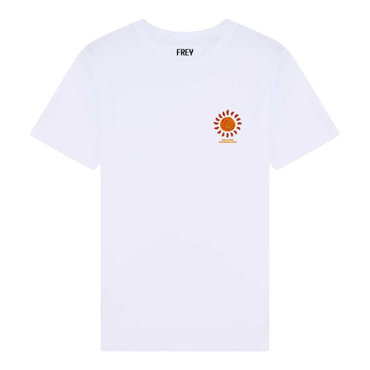 Painted Sun Dames T-shirt | White