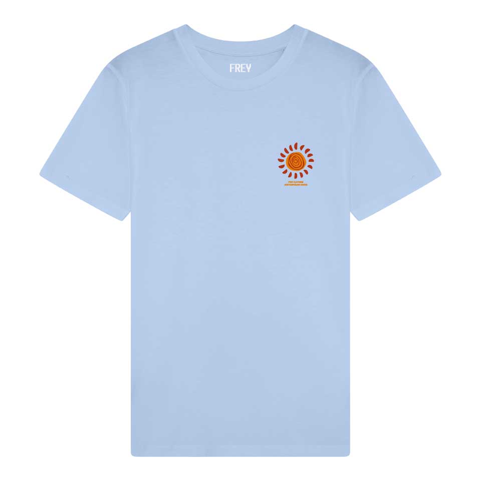 Painted Sun Dames T-shirt | Blue Soul