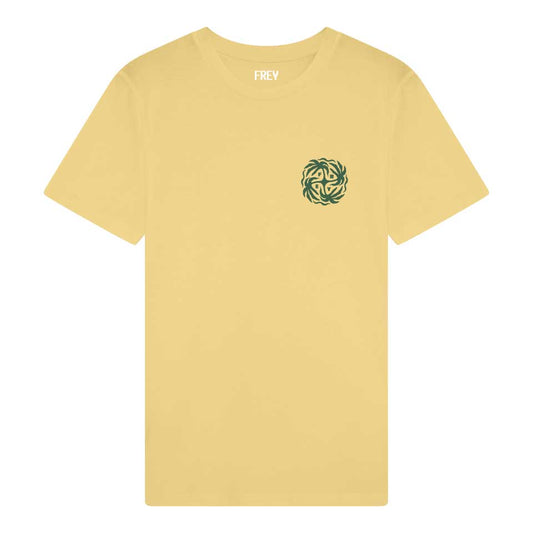 Palm Round Dames T-shirt | Viva Yellow