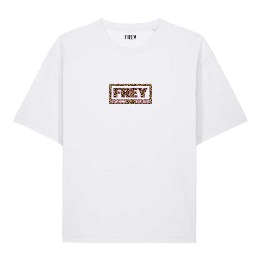 Panter Logo Oversized Dames T-shirt | White