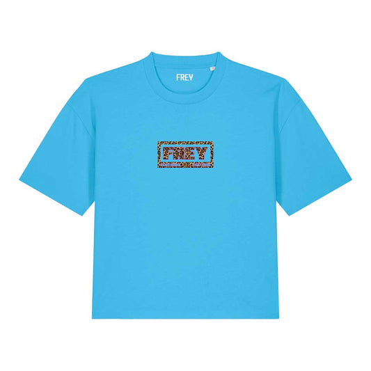 Panther Boxy T-shirt | Aqua