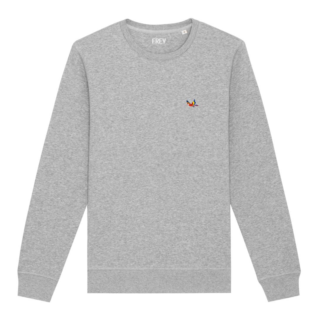 Parrot Ladies Sweater | Gray Melee