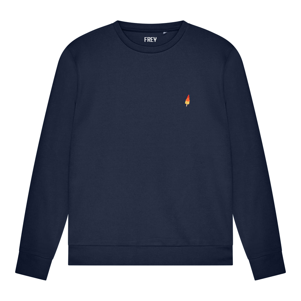 Raketje Borduursel Sweater | Navy
