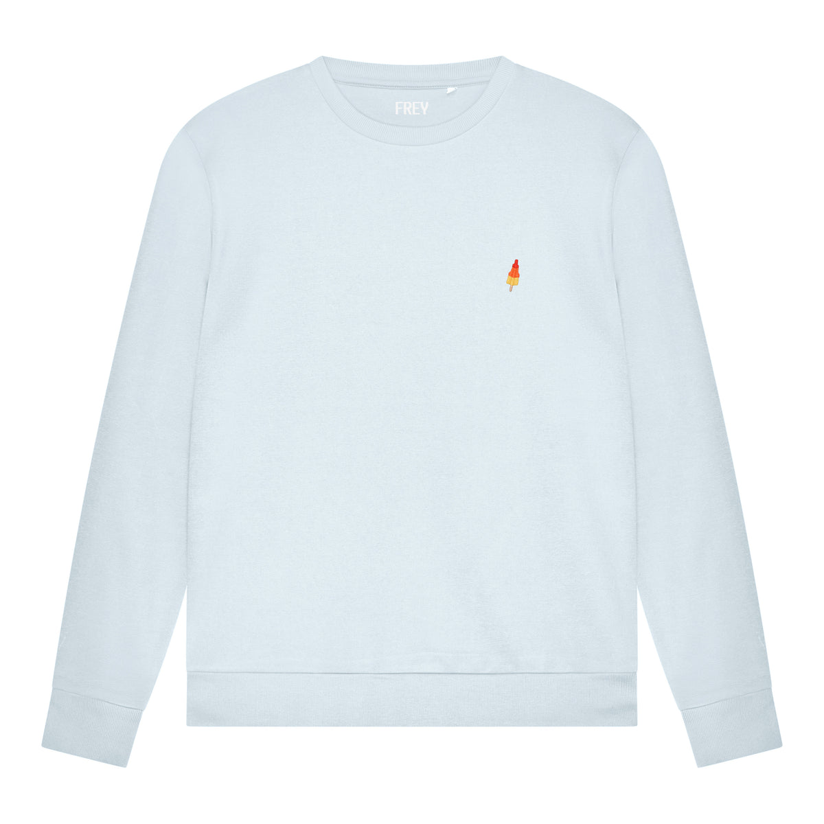 Raketje Borduursel Sweater | Lichtblauw