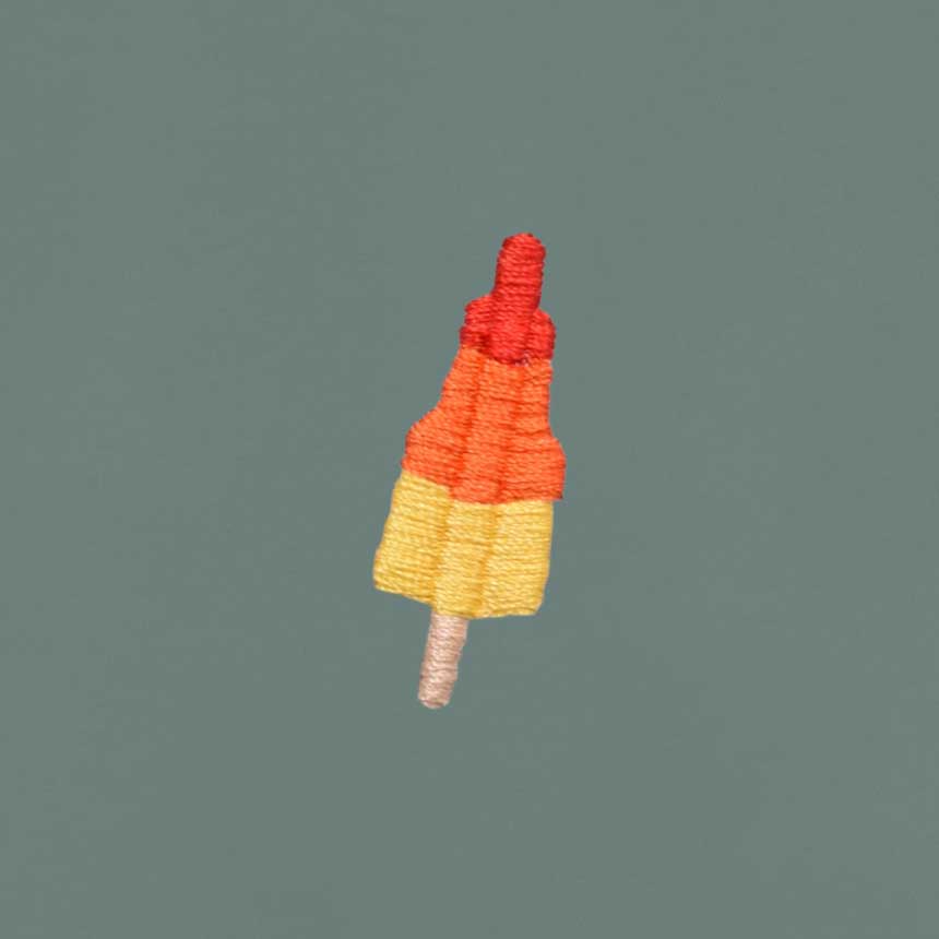 Popsicle Borduursel T-shirt | Green Bay
