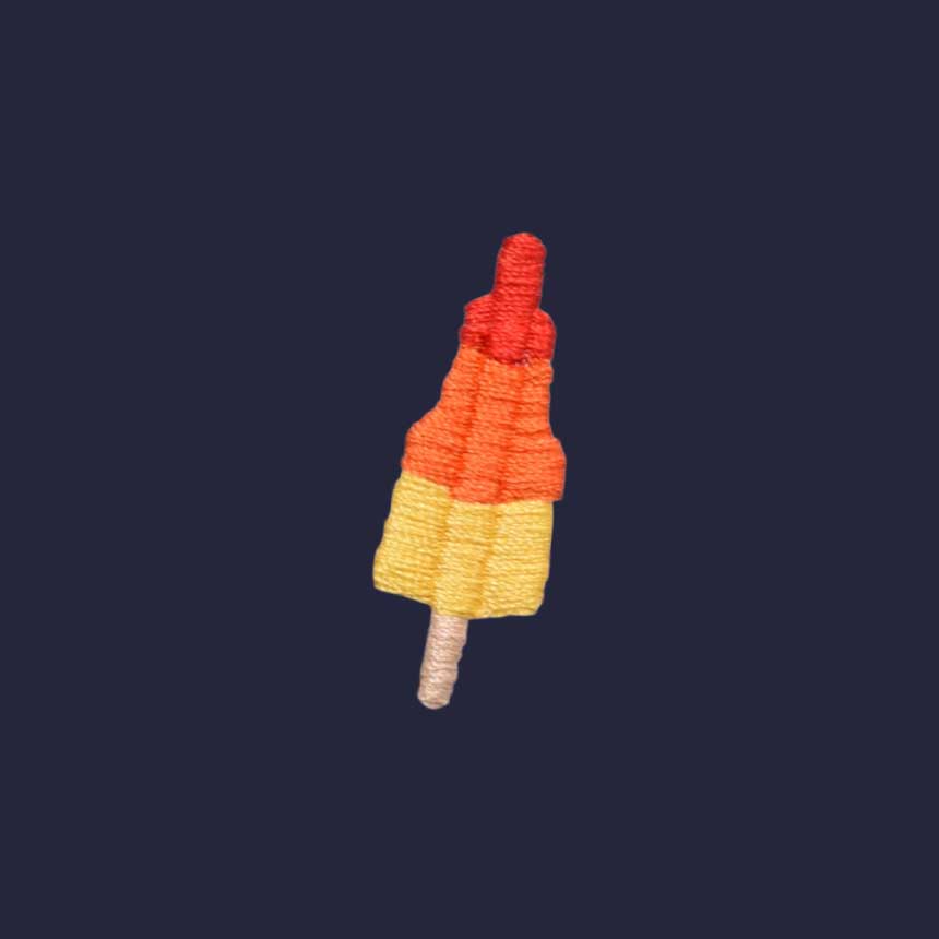 Popsicle Borduursel Zwembroek | Navy
