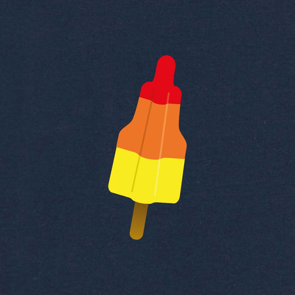 Popsicle Dames T-shirt | Navy