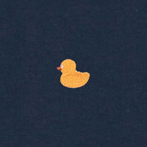 Rubber Duck Borduursel Dames T-shirt | Navy
