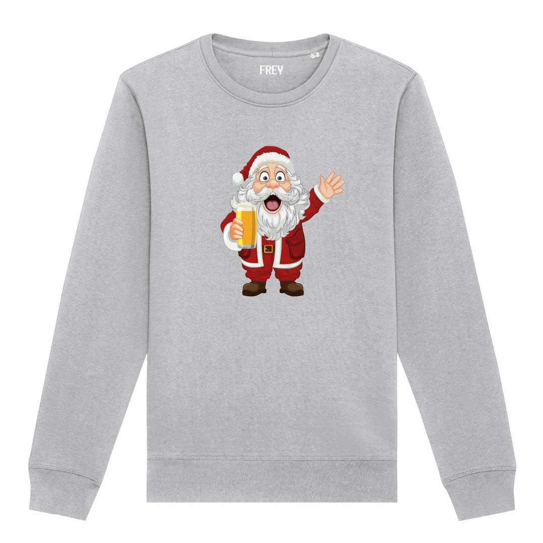 Kerstman Dames Sweater | Grey Melee